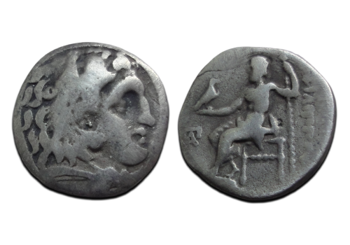 Griekse munten  - Philippus III, half broer van Alexander, drachme!  (AP26120)