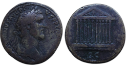 Antoninus Pius - Sestertius TEMPEL van Venus! zeldzaam (AP26122) 
