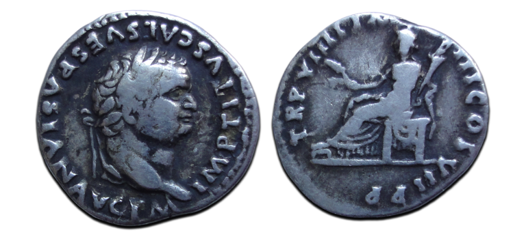 Titus -  denarius CERES zeldzaam!  (AP26123)