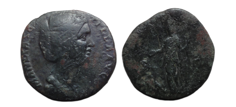Manlia Scantilla - Sestertius vrouw van Didius Julianus, zeer zeldzaam (AP26129) Manlia Scantilla - Sestertius vrouw van Didius Julianus, zeer zeldzaam (AP26129)