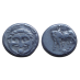GRIEKSE MUNTEN - Gorgoneion met stier hemidrachme!  (AP26127)