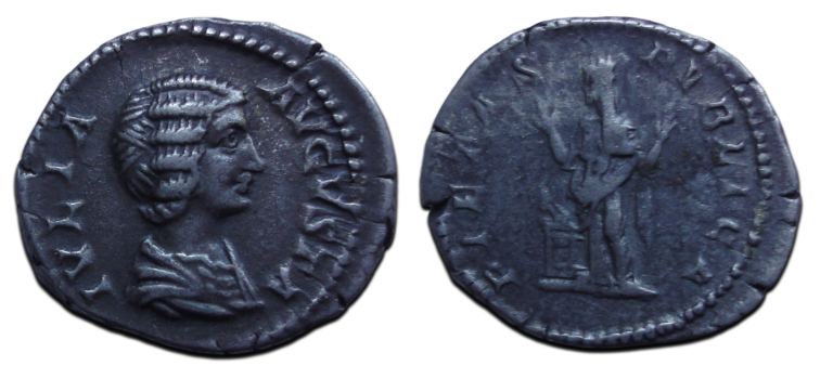 Julia Domna - denarius PIETAS PVBLICA (AP26131)