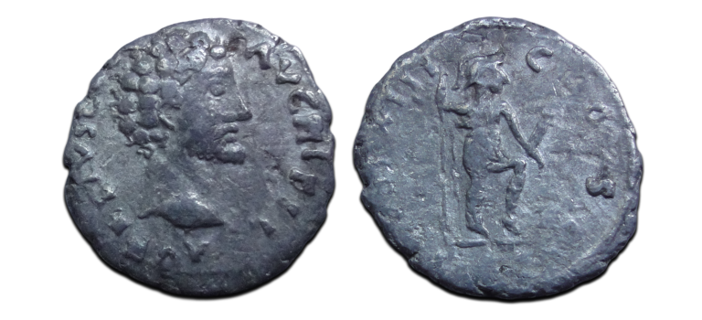 Marcus Aurelius - Barbaarse denarius VIRTUS (AP26137)