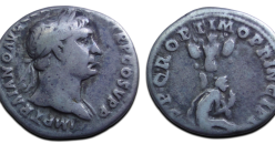 Trajanus - denarius rouwende Dacier (AP26140)
