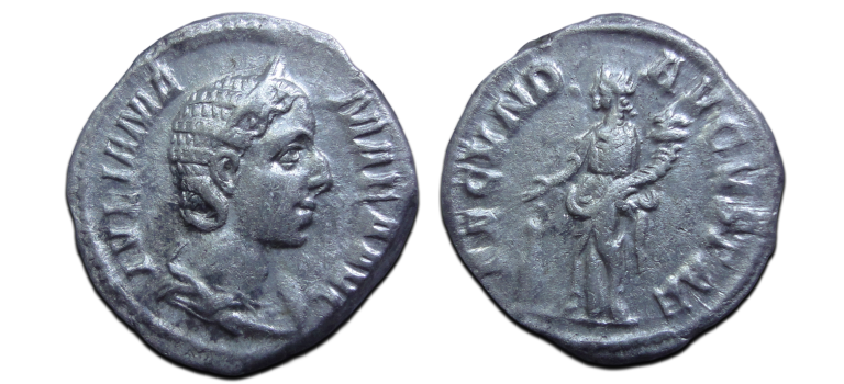 Julia Mamaea FECUND AVGVSTAE denarius (AP26147)