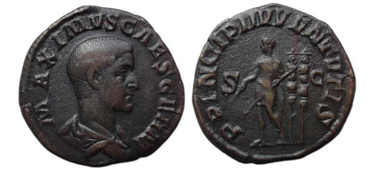 Maximus - sestertius! PRINCIPI IVVENTVTIS (AP2617)