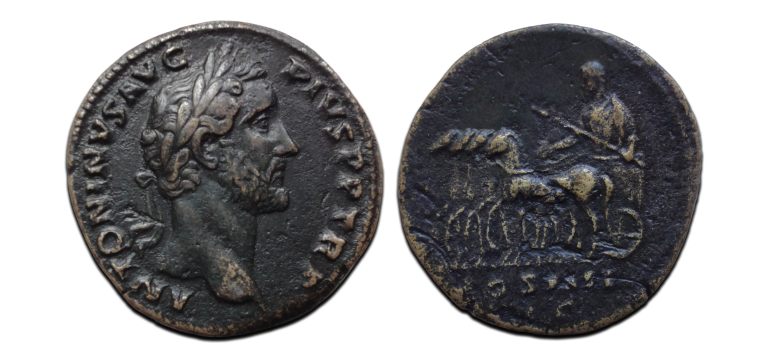 Antoninus Pius -  SESTERTIUS Vierspan (AP2622)