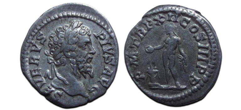 Septimius Severus - denarius Genius (AP2629)