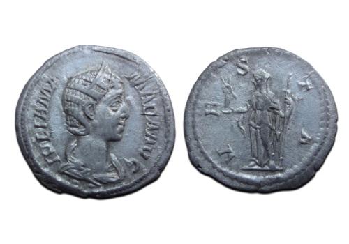 Julia Mamaea - denarius VESTA  (AP2643)