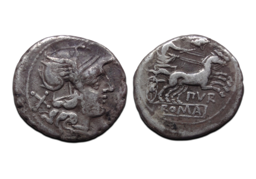  Romeinse Republiek - denarius Purpurio 169 voor christus! (AP2651)