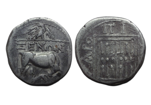 Griekse munten - Drachme koe met kalf (JUL2655) Griekse munten - Drachme koe met kalf (JUL2655)