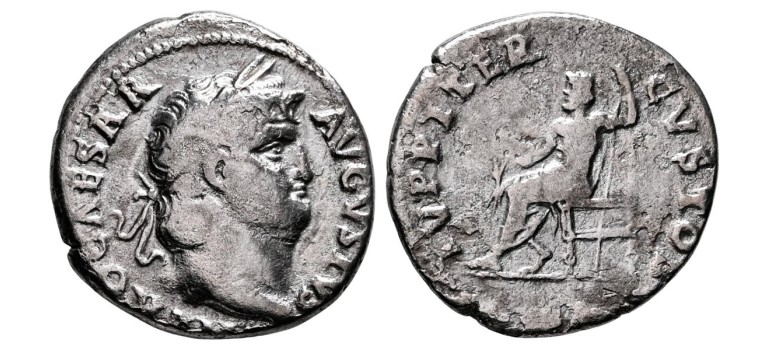 Nero - denarius Jupiter zeldzaam R! (AP2658)
