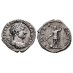 Hadrianus  - Keizer met roer denarius mooi portret ZELDZAAM!  (AP2661)