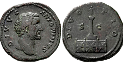 Antoninus Pius - Sestertius zuil van Pius (AP2663) 