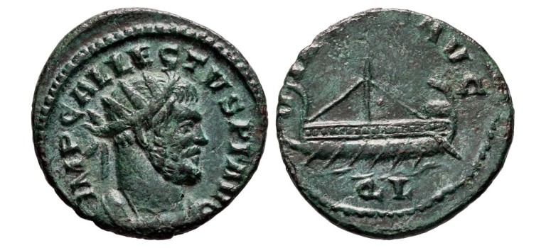 Allectus -  Gallei zeldzame keizer galei! (AP2667)