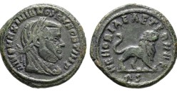 Maximianus - DIVO MAXIMIANO met leeuw keerzijde, zeer zeldzaam  (AP2688)