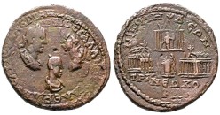 Valerianus I -  met zijn zoons en een indrukwekkende keerzijde! (AP2696)