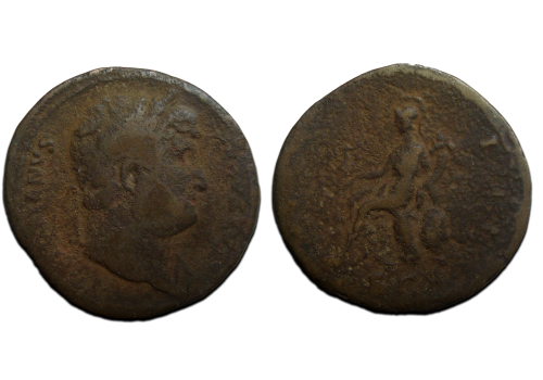 Hadrianus - SESTERTIUS ROMA (AU2405) Hadrianus - SESTERTIUS ROMA (AU2405)
