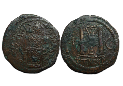 Justinian I - Follis large coin! (AU2414) Justinian I - Follis large coin! (AU2414)