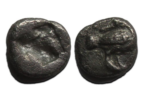 Griekse munten - Eion, gans, Diobool (AU24115) Griekse munten - Eion, gans, Diobool (AU24115)