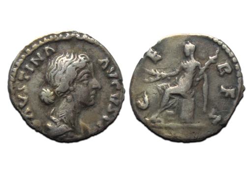 Faustina jr - CERES denarius (AU2501) Faustina jr - CERES denarius (AU2501)