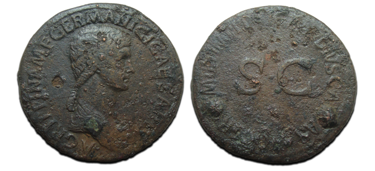 Agrippina I - Sestertius moeder van Caligula, 36 mm!  (AU2511)