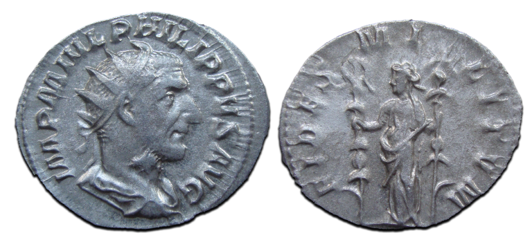 Philippus I - Antoninianus fides (AU25130)