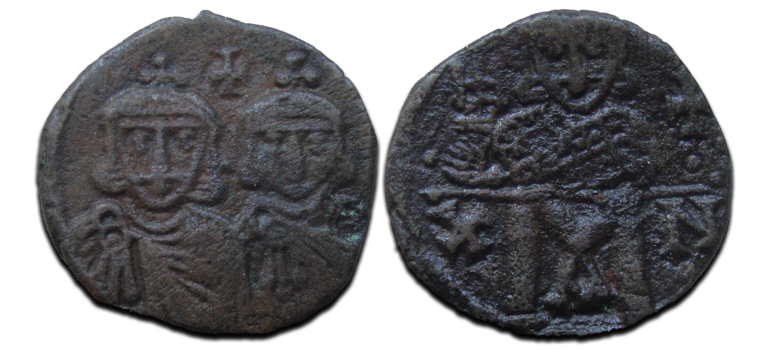 Byzantijnse Rijk - Constantijn V met Leo IV en Leo III (AU25138) Byzantijnse Rijk - Constantijn V met Leo IV en Leo III (AU25138)