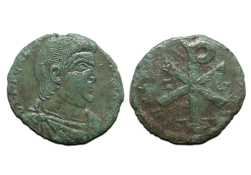 Magnentius -  AE2 CHRISTOGRAM zeldzaam (AU2524)