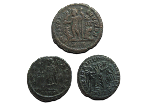 3 roman coin coins (AU2526)