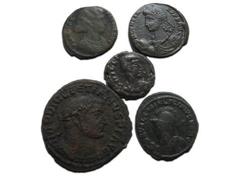 5 roman coins (AU2527)