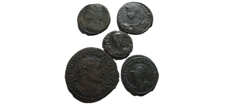5 roman coins (AU2527)