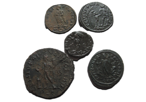 5 roman coins (AU2527)