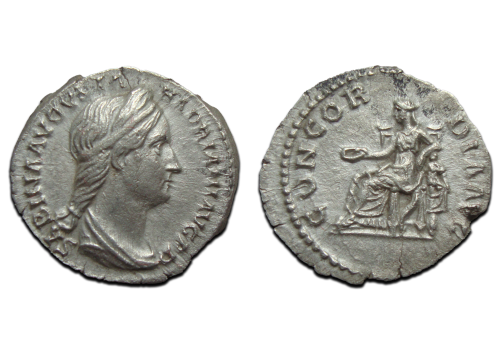 Sabina  - denarius schaarse keizerin CONCORDIA (JA2551)