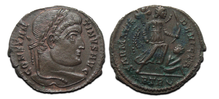 Constantine the great - Sarmatia Devicta Trier EXTREMELY FINE (AU2553)