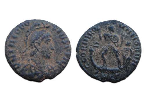 Theodosius I - Keizer op galei ex Elsen (AU2562)