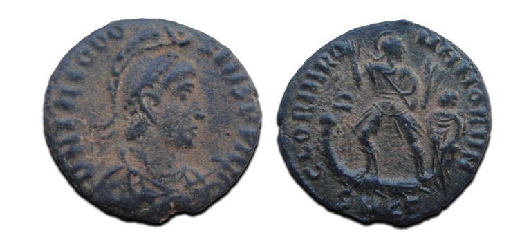 Theodosius I - Keizer op galei ex Elsen (AU2562)