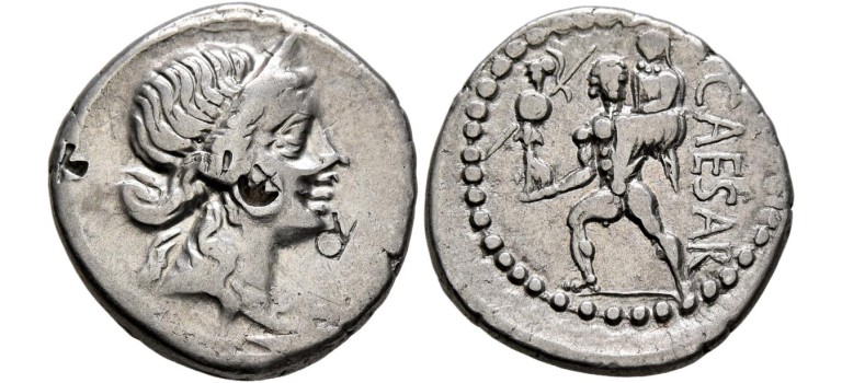 Julius Caesar - denarius AENEAS (AU2576)