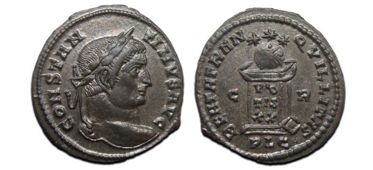 CONSTANTINE I - BEATA TRANQVILLITAS! Lyons (AU2592)