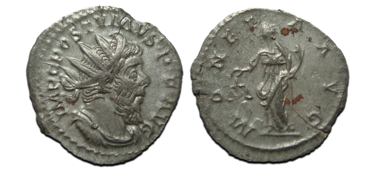 Postumus -  MONETA AVG (AU2595)