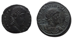 AANBIEDING - 2  romeinse munten (AU26107)