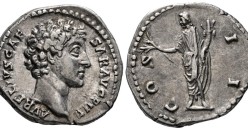 Marcus Aurelius- denarius Honos, beauty! (AU26109)