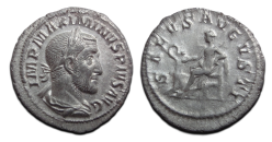 Maximinus I - SALVS AVGVSTI denarius Prachtig! (AU2612)