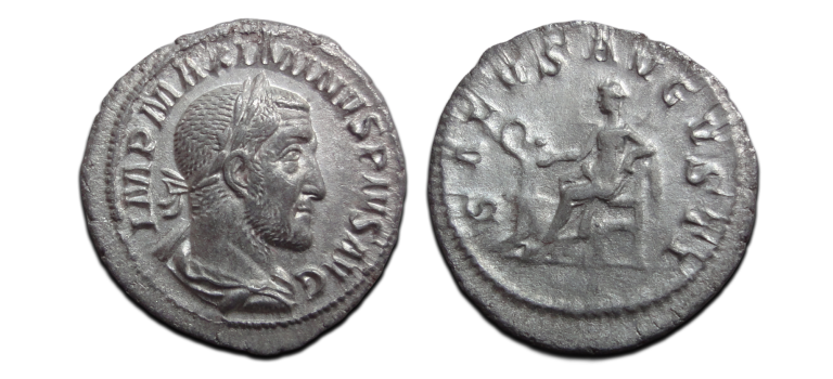 Maximinus I - SALVS AVGVSTI denarius Prachtig! (AU2612) Maximinus I - SALVS AVGVSTI denarius Prachtig! (AU2612)