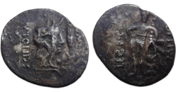 Metellus Pius Scipio -  Fourree denarius vijand van Julius Caesar! (AU2615)