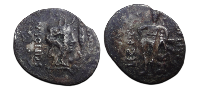 Metellus Pius Scipio - Fourree denarius vijand van Julius Caesar! (AU2615) Metellus Pius Scipio - Fourree denarius vijand van Julius Caesar! (AU2615)