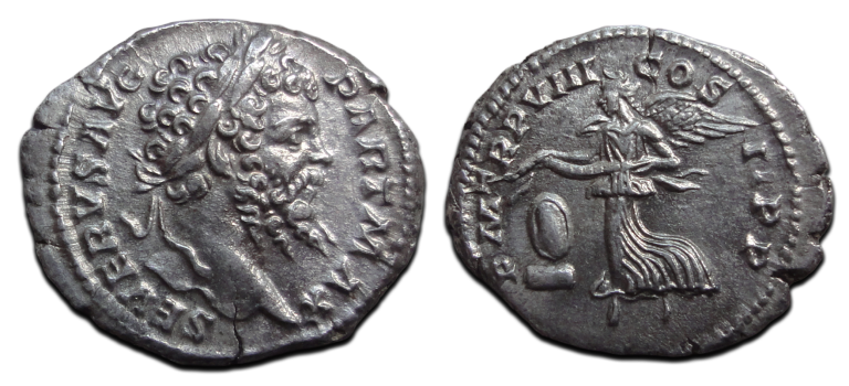 Septimius Severus - Victoria denarius PRACHTIG! (AU2618) Septimius Severus - Victoria denarius PRACHTIG! (AU2618)