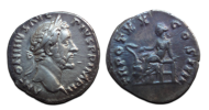 Antoninus Pius - Salus denarius (AU2632)
