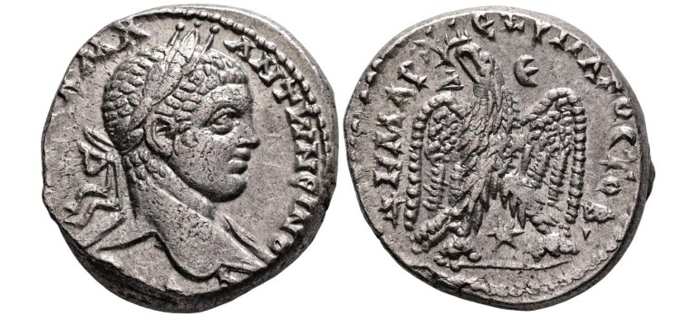 Elagabalus- Tetradrachm eagle (AU2644) Elagabalus- Tetradrachm eagle (AU2644)