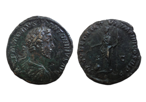 Commodus - Sestertius Providentia (AU2662) Commodus - Sestertius Providentia (AU2662)